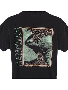 Ice Cream Cone Lick T Shirt Mens Size Large Black Feature Dot Art Tee